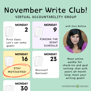 November Write Club with Ines Bellina (Online)